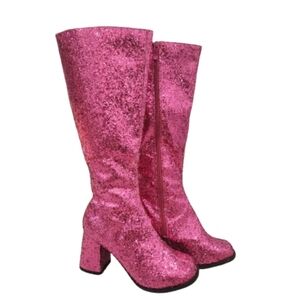 Ellie SPARKLE Pink Zip Boots, Womens 7 NWOT
